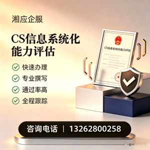 龙岩CS信息系统化能力评估申报服务